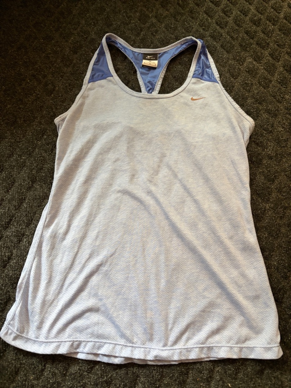 Nike Dri-Fit Light Blue Racerback Athletic Tank Top Size Medium